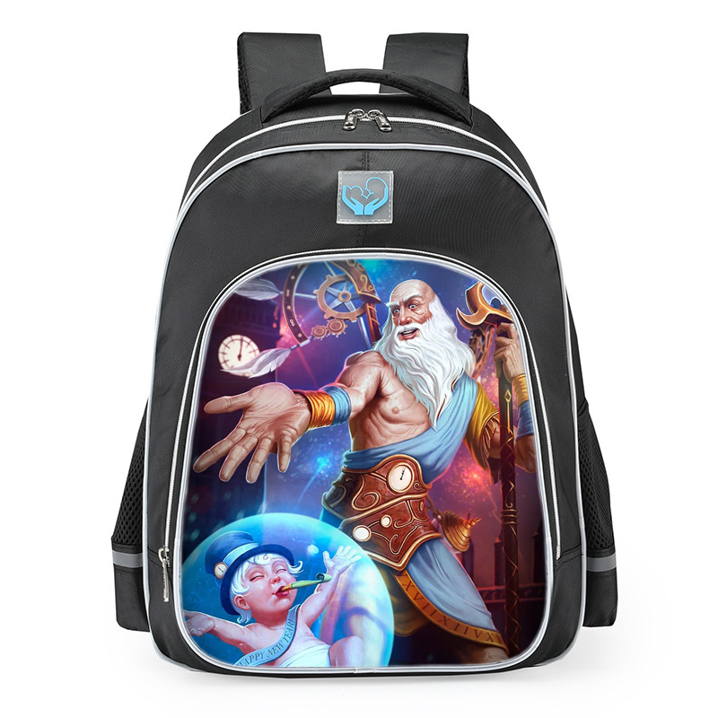 Smite Chronos Father Time Skin School Backpack
