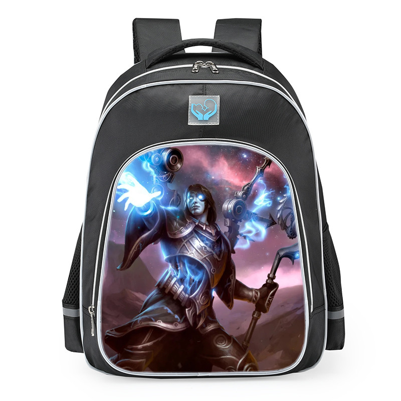 Smite Chronos Time Lord Skin School Backpack