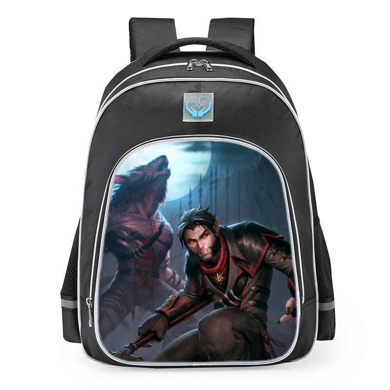 Smite Cu Chulainn Beast Within Skin School Backpack