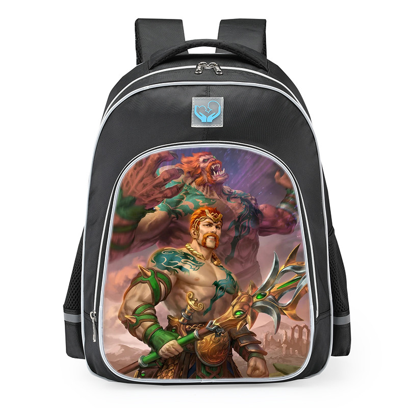 Smite Cu Chulainn Bruiser Skin School Backpack