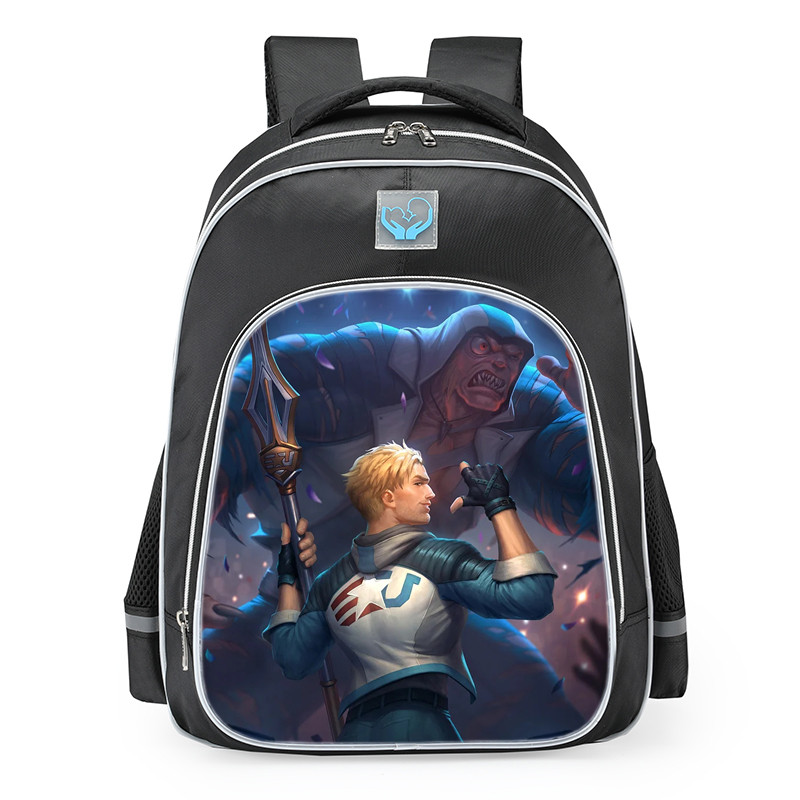 Smite Cu Chulainn Eunited Skin School Backpack