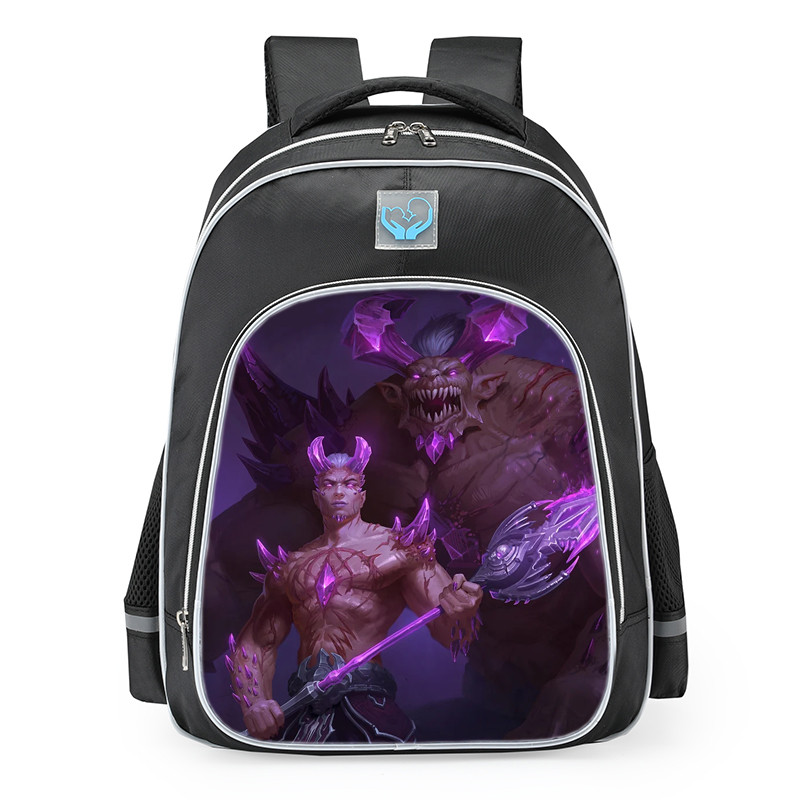 Smite Cu Chulainn Fiendish Rage Skin School Backpack