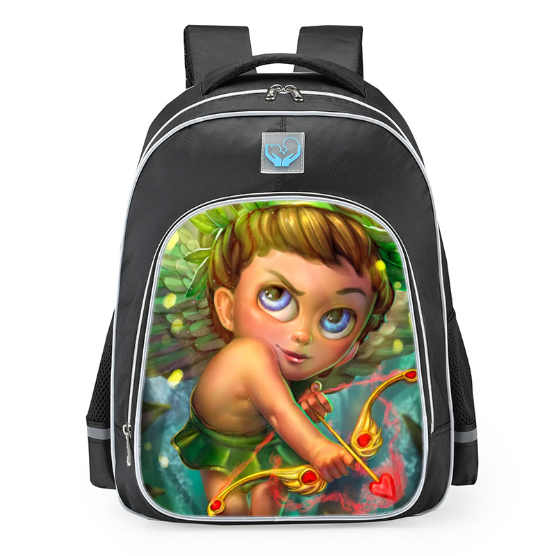 Smite Cupid Forest Nymph Skin School Backpack