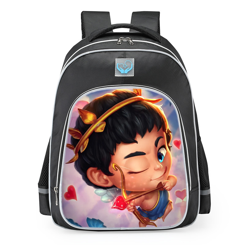 Smite Cupid Head Over Heels Skin School Backpack