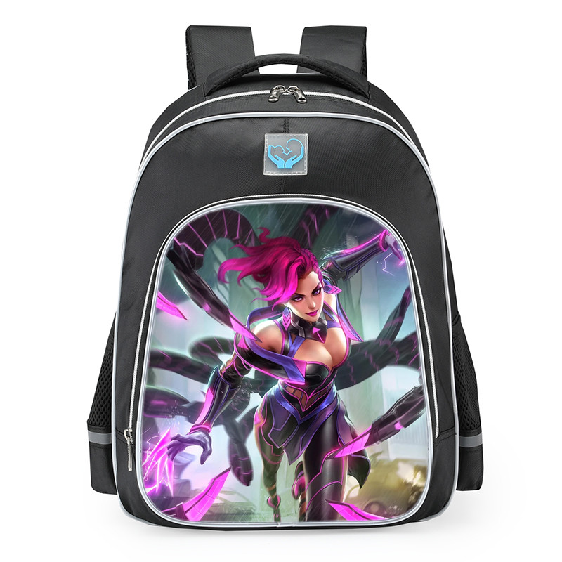 Smite Da Ji Cyberfox Skin School Backpack