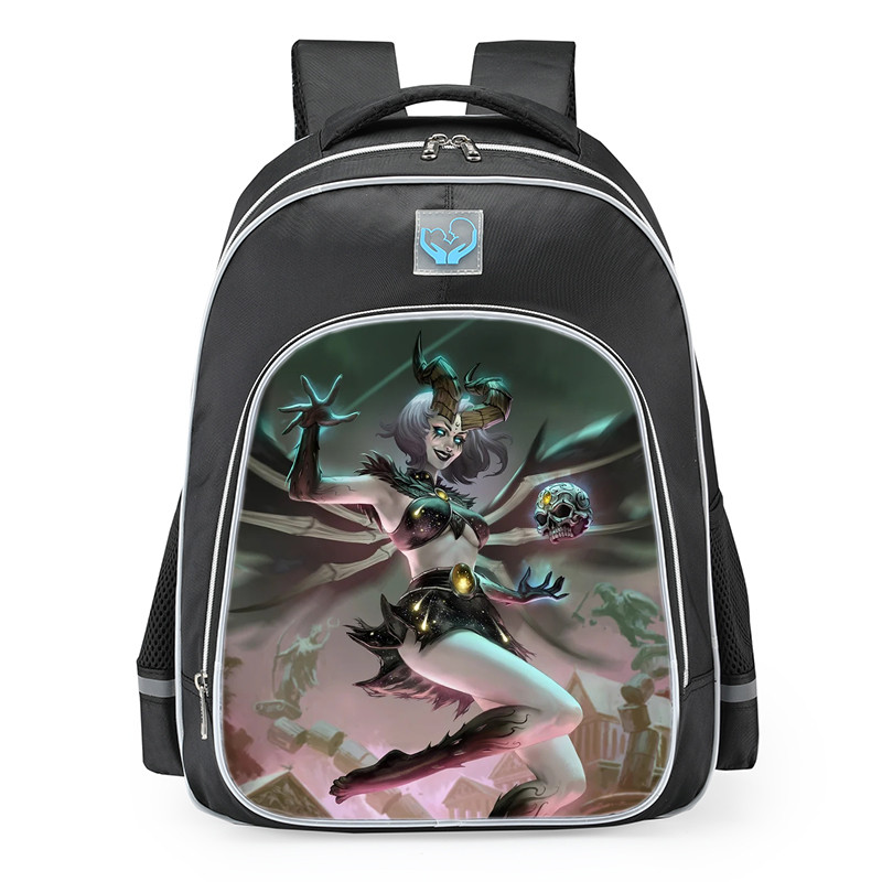 Smite Discordia Oblivion Queen Skin School Backpack