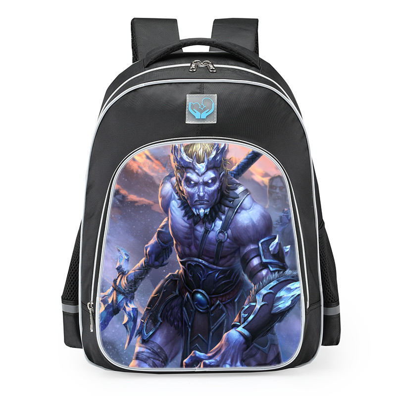 Smite Ah Puch Chilling Grasp Skin School Backpack
