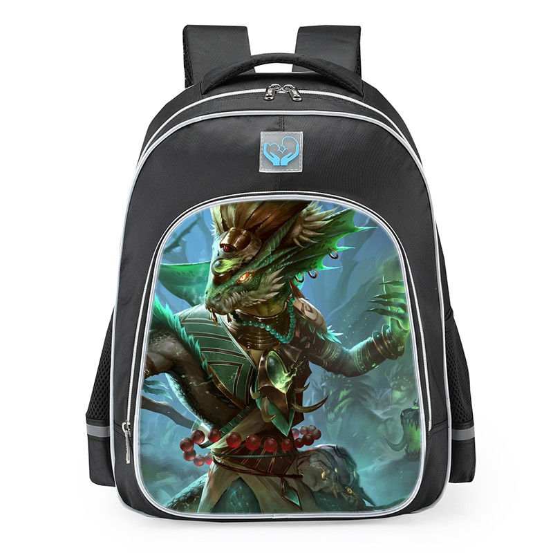 Smite Ah Puch Saurian Conjurer Skin School Backpack