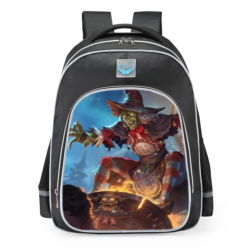 Smite Baba Yaga Gingerdread Skin School Backpack