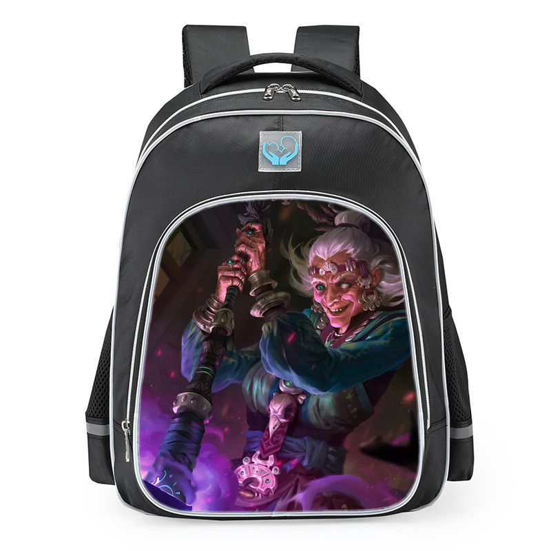 Smite Baba Yaga Grim Mother Skin School Backpack
