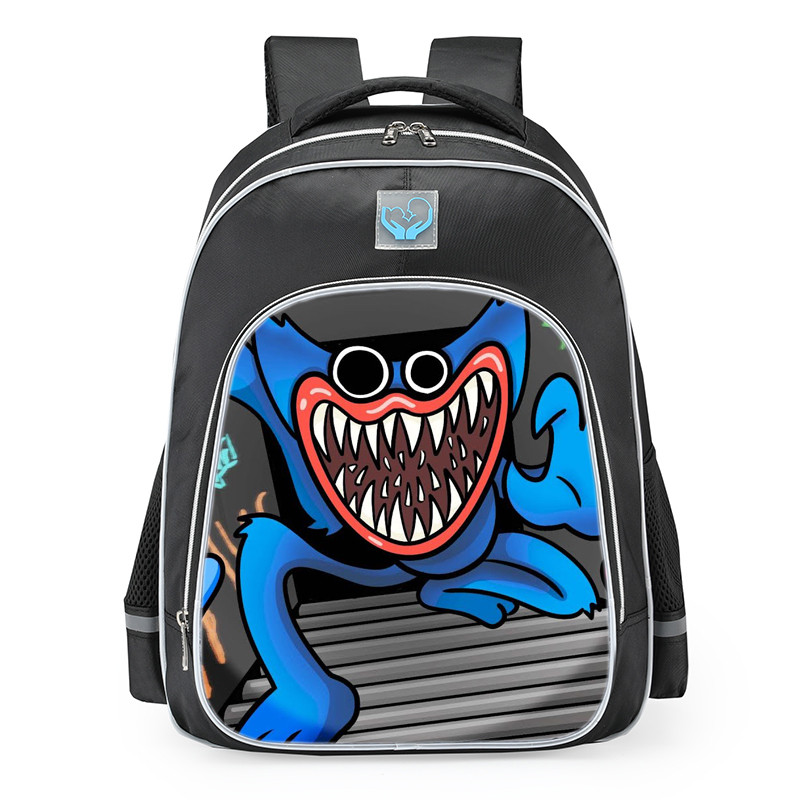 Poppy Playtime Huggy Wuggy Animated School Backpack