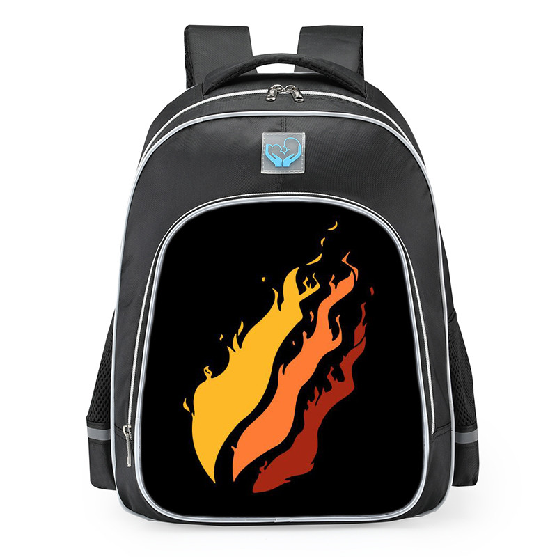 Fire Merch Logo School Backpack