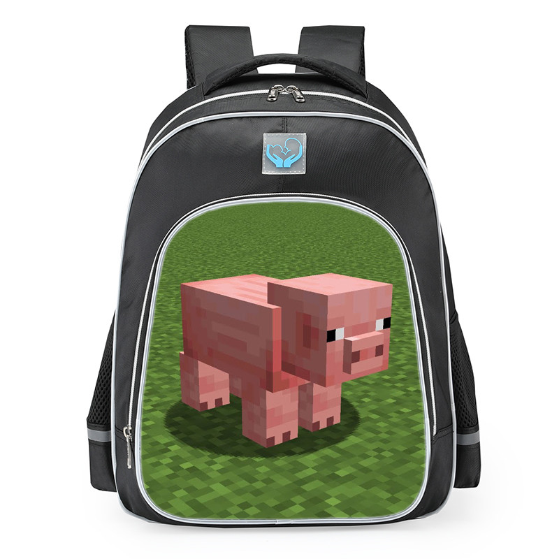 Minecraft Pig School Backpack