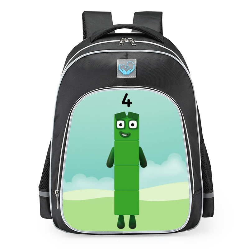 Number Blocks Number Four School Backpack
