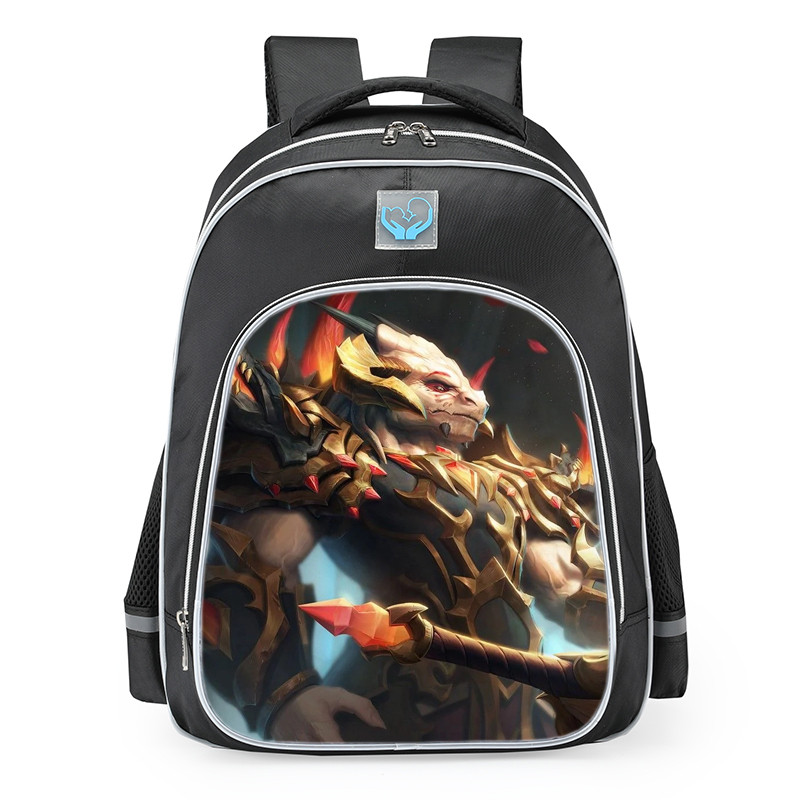 Smite King Arthur Pendragon Skin School Backpack