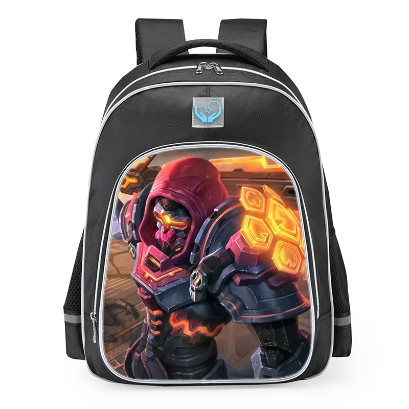 Smite King Arthur Code Slasher Skin School Backpack