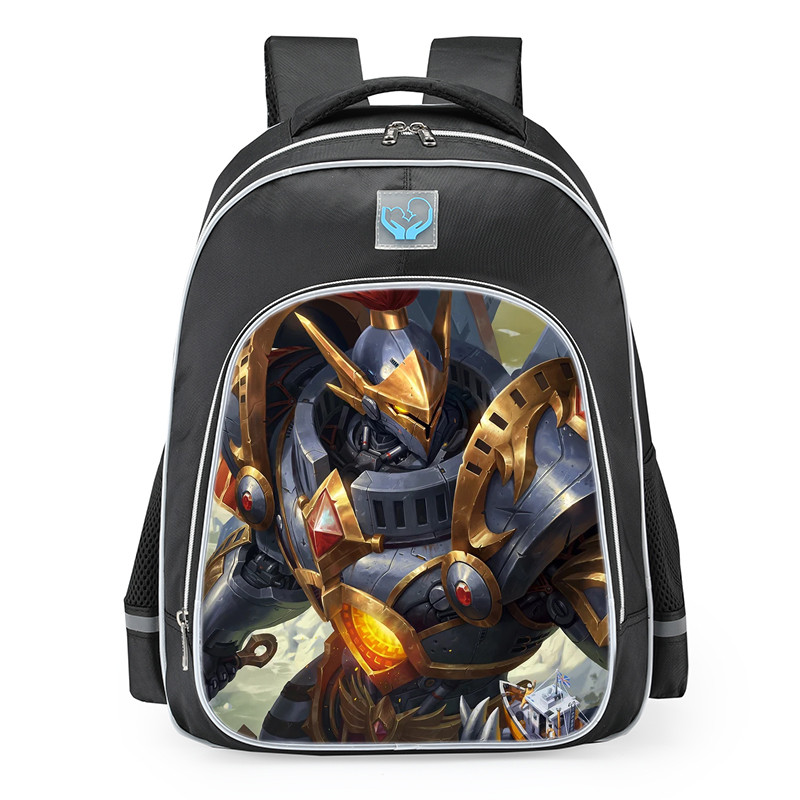 Smite King Arthur X Calibur Skin School Backpack
