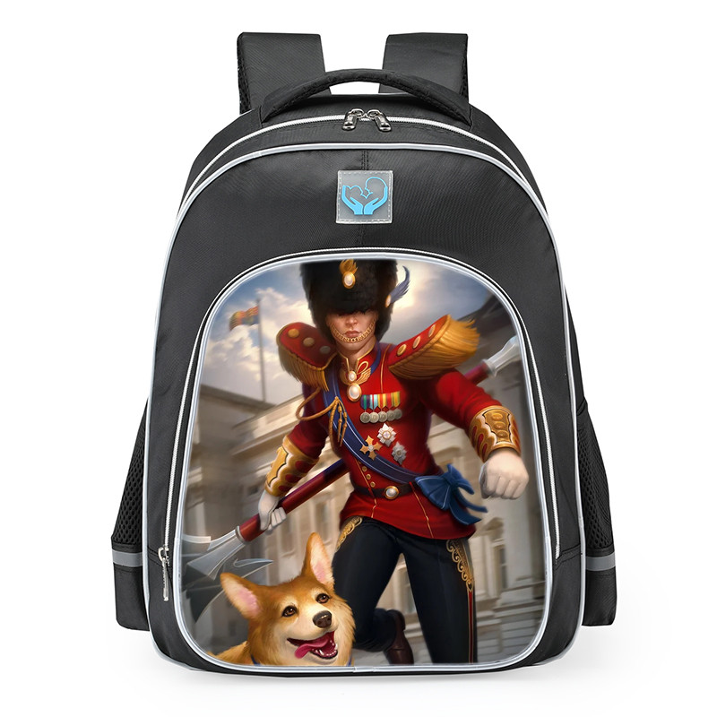 Smite Erlang Shen Queens Guard Skin School Backpack