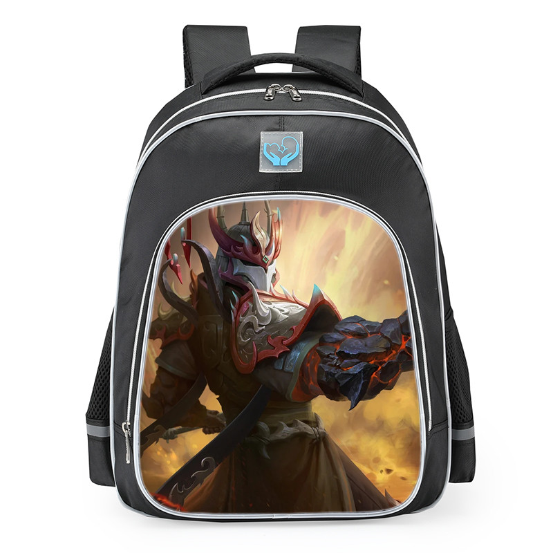 Smite Erlang Shen Molten Shogun Skin School Backpack