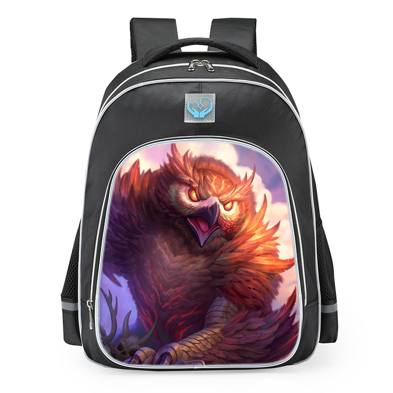 Smite Fenrir Strix Beast Skin School Backpack