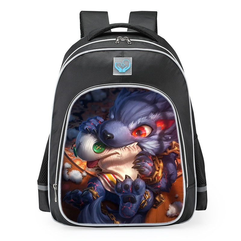 Smite Fenrir Chompy Chibi Skin School Backpack