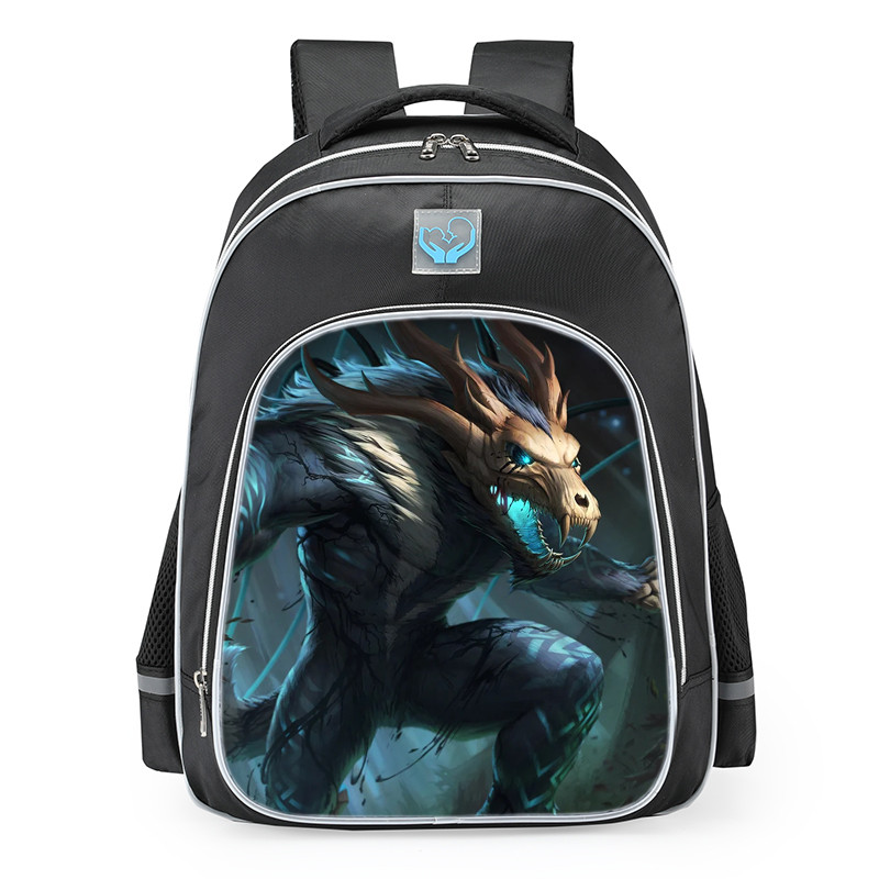 Smite Fenrir Marrow Eater Skin School Backpack