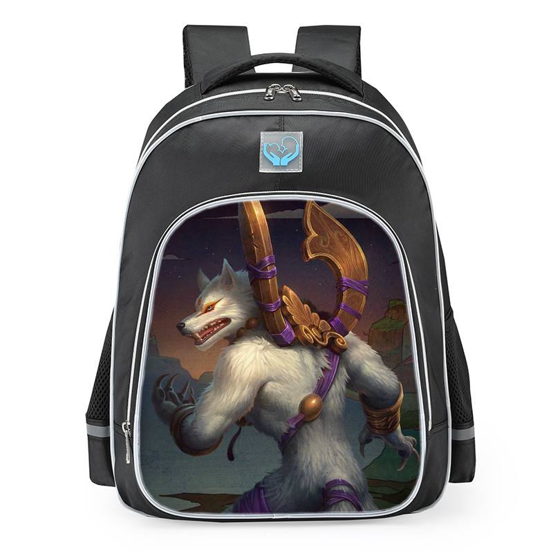 Smite Fenrir Inu Gami Skin School Backpack