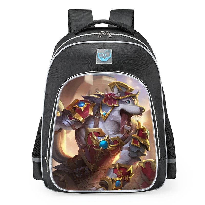 Smite Fenrir Heroic Husky Skin School Backpack