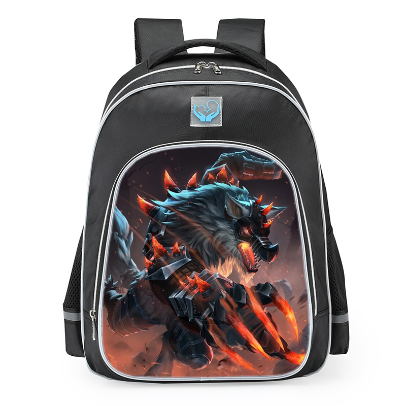 Smite Fenrir Iron Maw Skin School Backpack