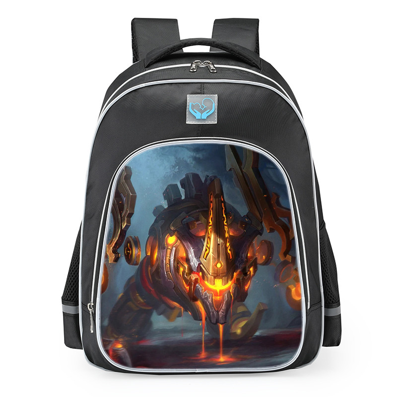 Smite Fenrir Molten Machina Skin School Backpack