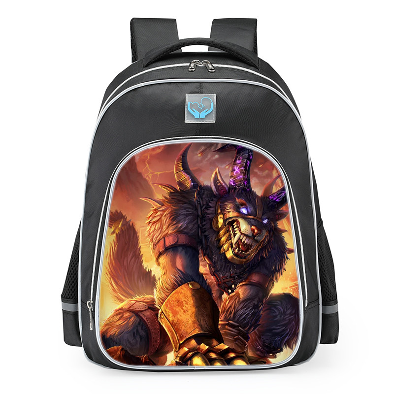Smite Fenrir Ragnarok Skin School Backpack