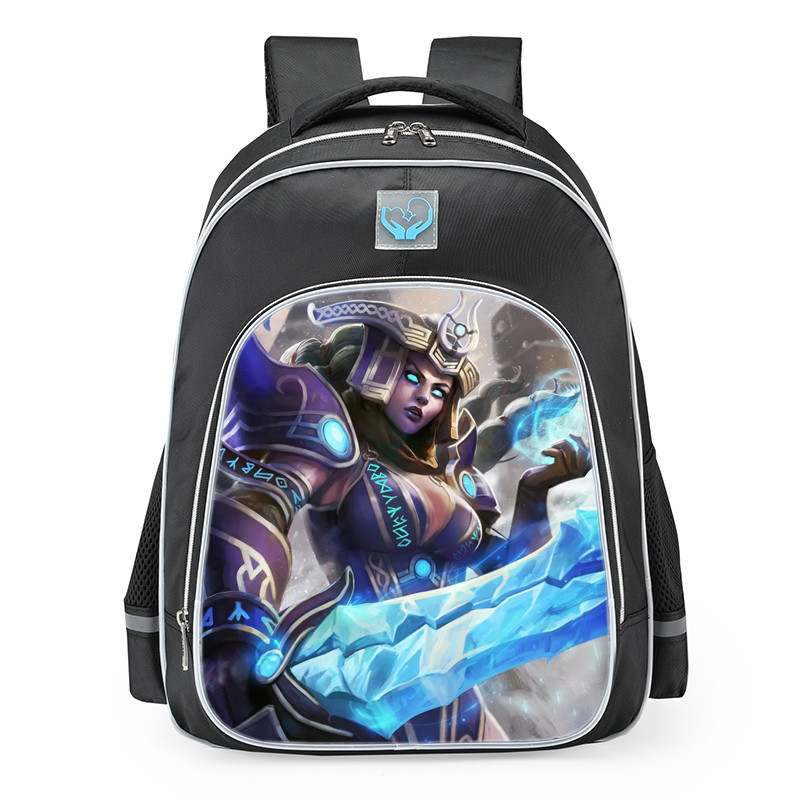 Smite Freya Frost Maiden Skin School Backpack
