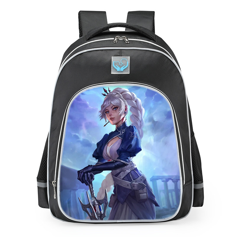 Smite Freya Weiss Schnee Skin School Backpack