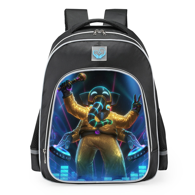 Smite Ganesha Dj Ohm Skin School Backpack