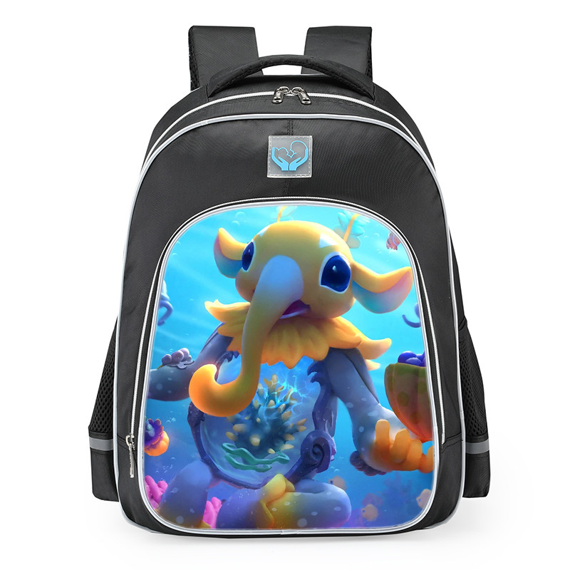 Smite Ganesha Fluorescent Friend Skin School Backpack