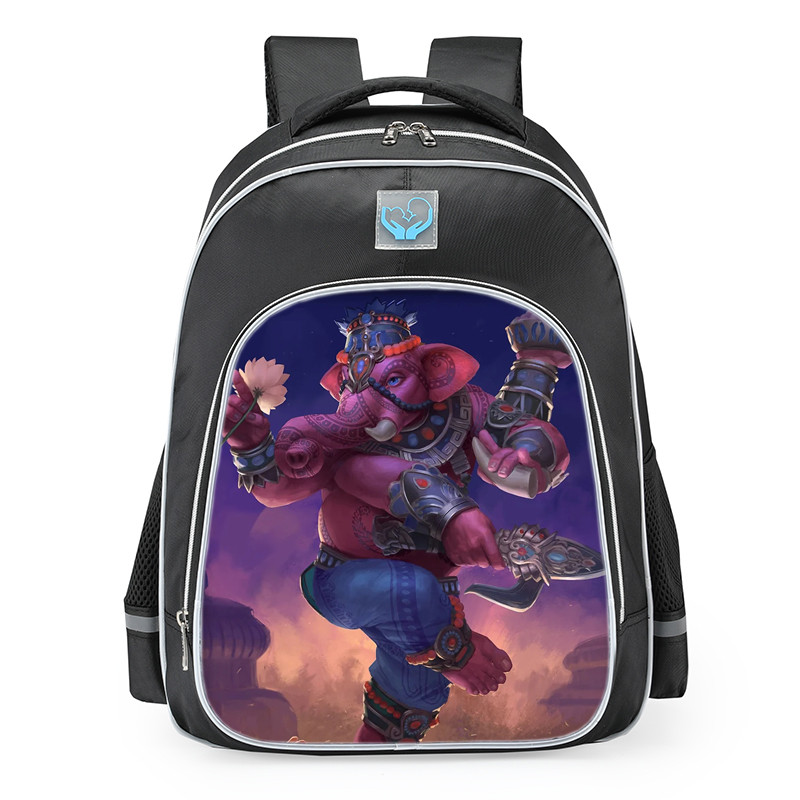 Smite Ganesha Ganpati Skin School Backpack