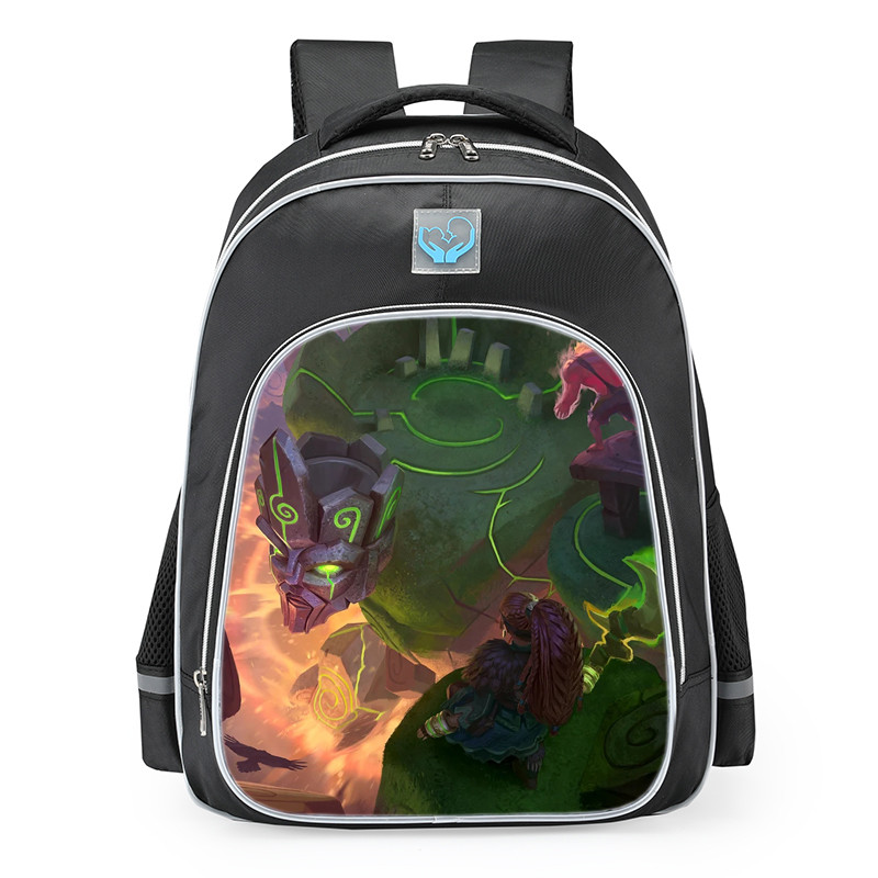 Smite Geb Druid Stone Skin School Backpack