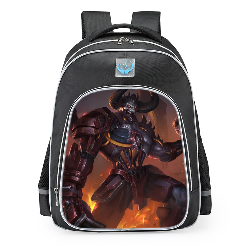 Smite Gilgamesh Bionic Demon Skin School Backpack