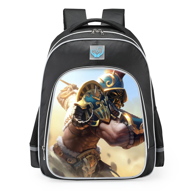 Smite Guan Yu Gladiator Skin School Backpack