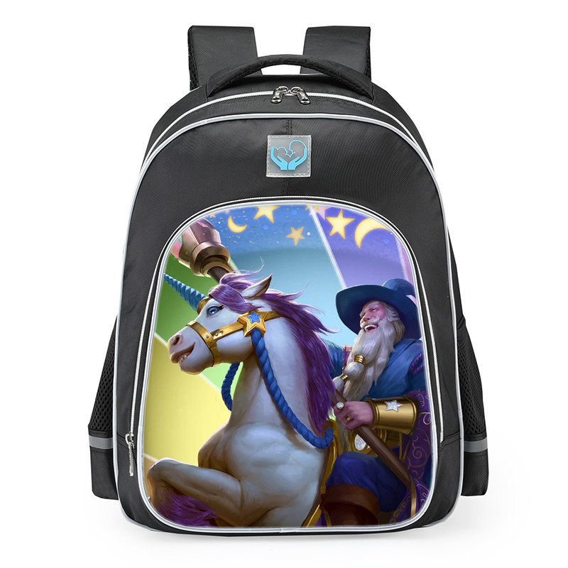 Smite Guan Yu Guan Unicorn Skin School Backpack