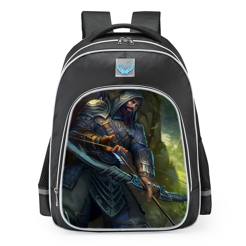 Smite Hachiman Northern Ranger Skin School Backpack