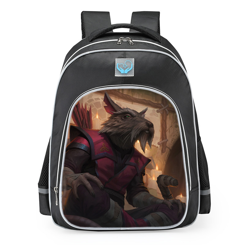 Smite Hachiman Splinter Skin School Backpack