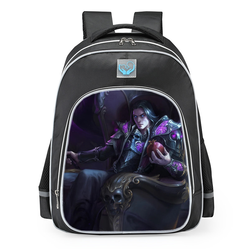 Smite Hades Prince Of Darkness Skin School Backpack