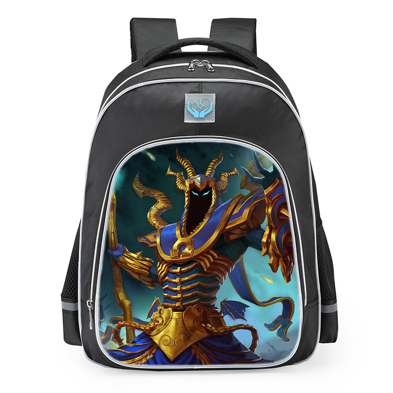 Smite Hades Golden Skin School Backpack