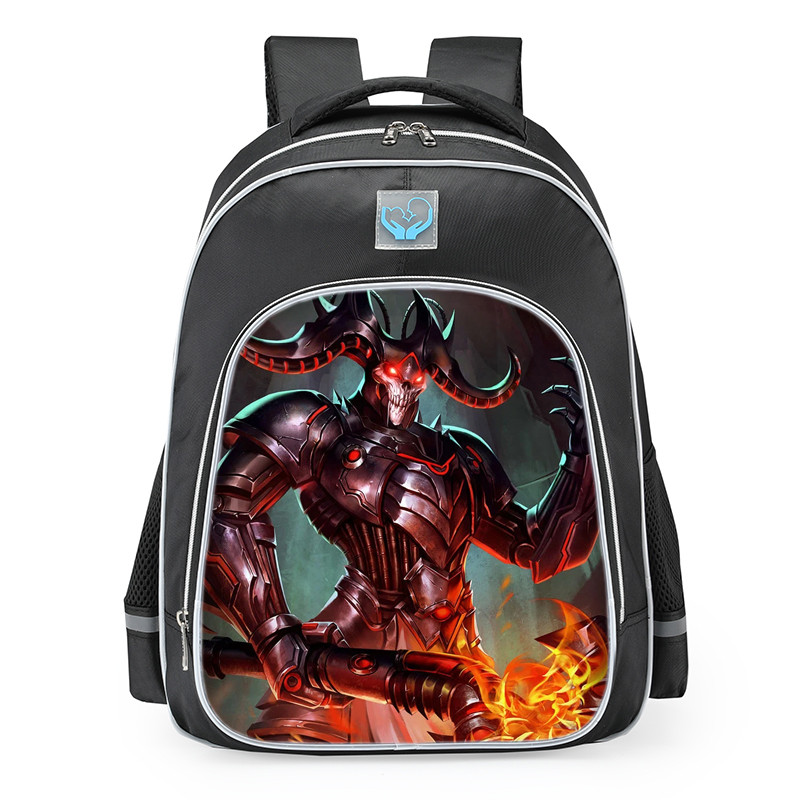 Smite Hades Grim Wraith Skin School Backpack