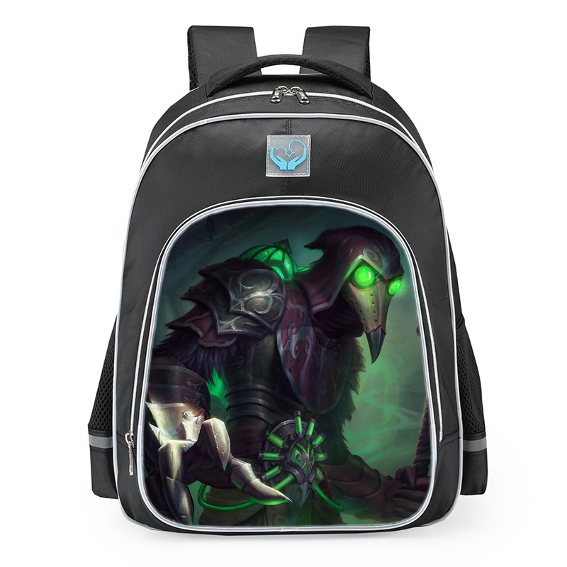 Smite Hades Plague Lord Skin School Backpack