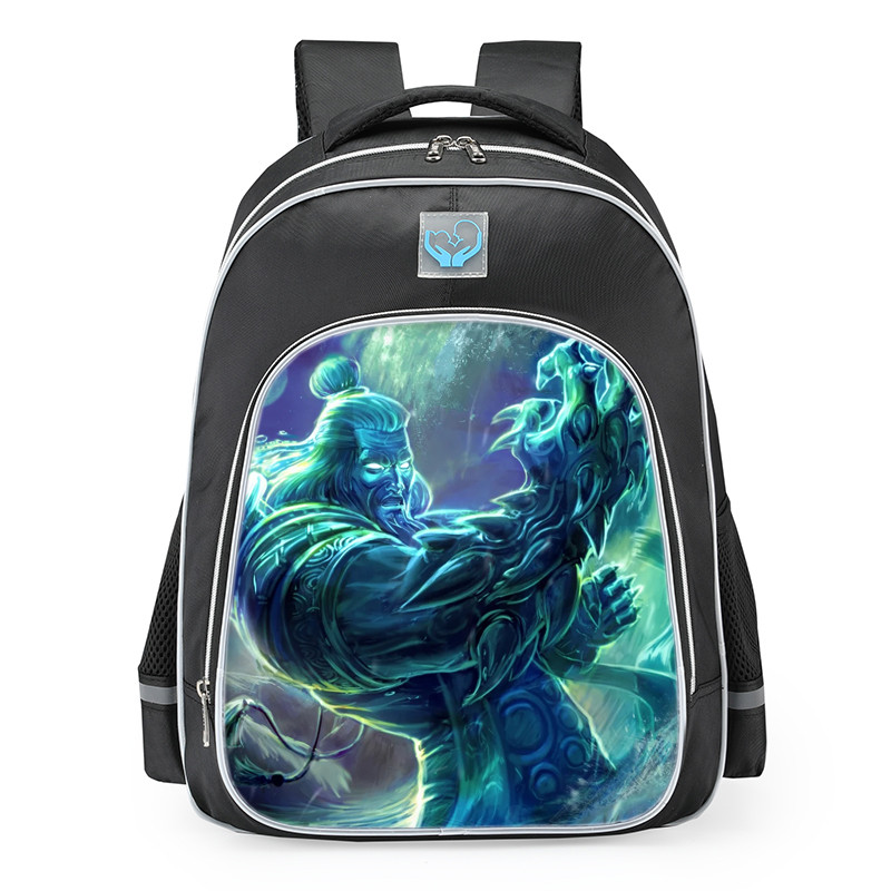 Smite He Bo Cascade Skin School Backpack