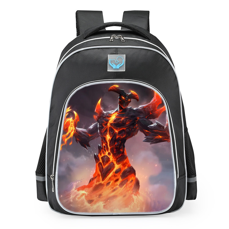 Smite He Bo Molten Skin School Backpack