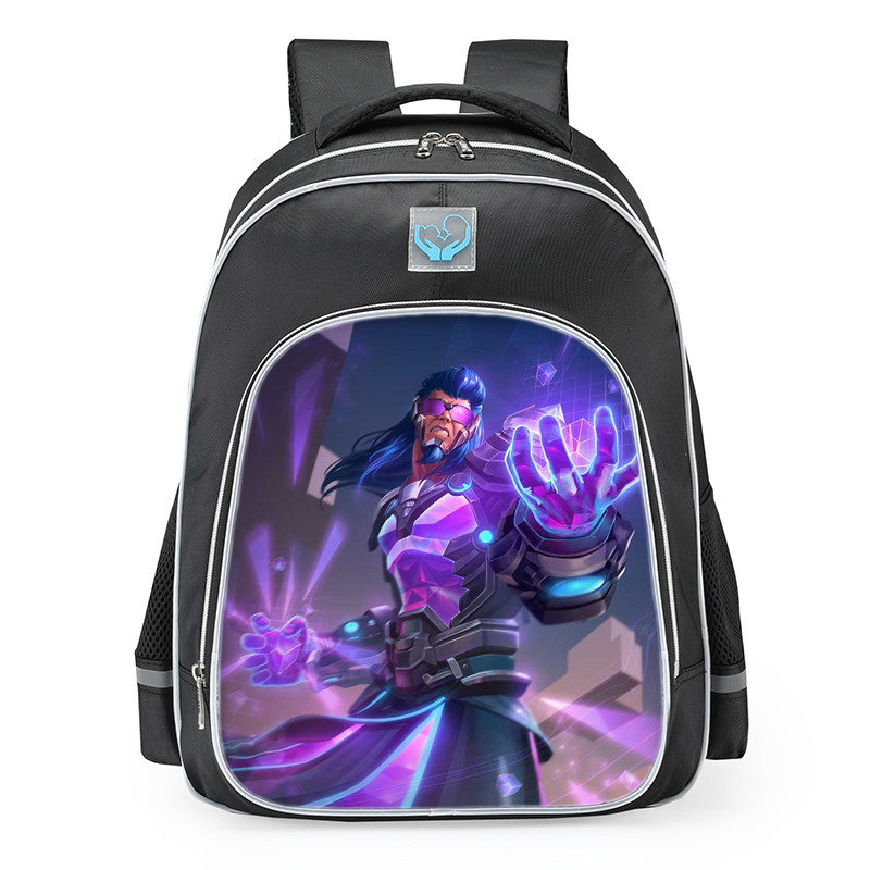 Smite He Bo Pixel Rush Skin School Backpack