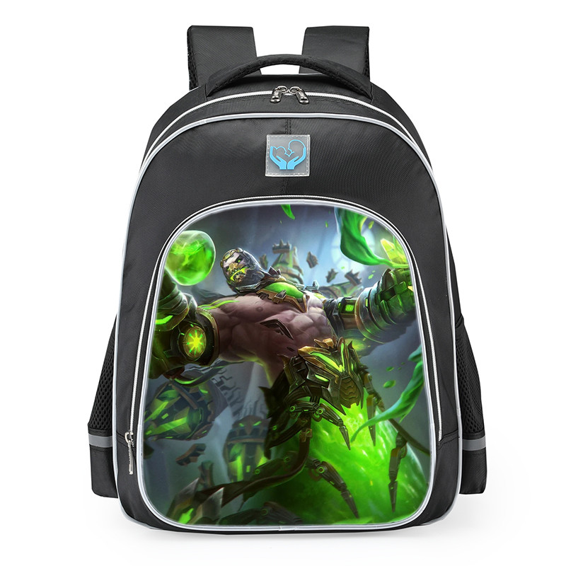 Smite He Bo Toxic Tide Skin School Backpack